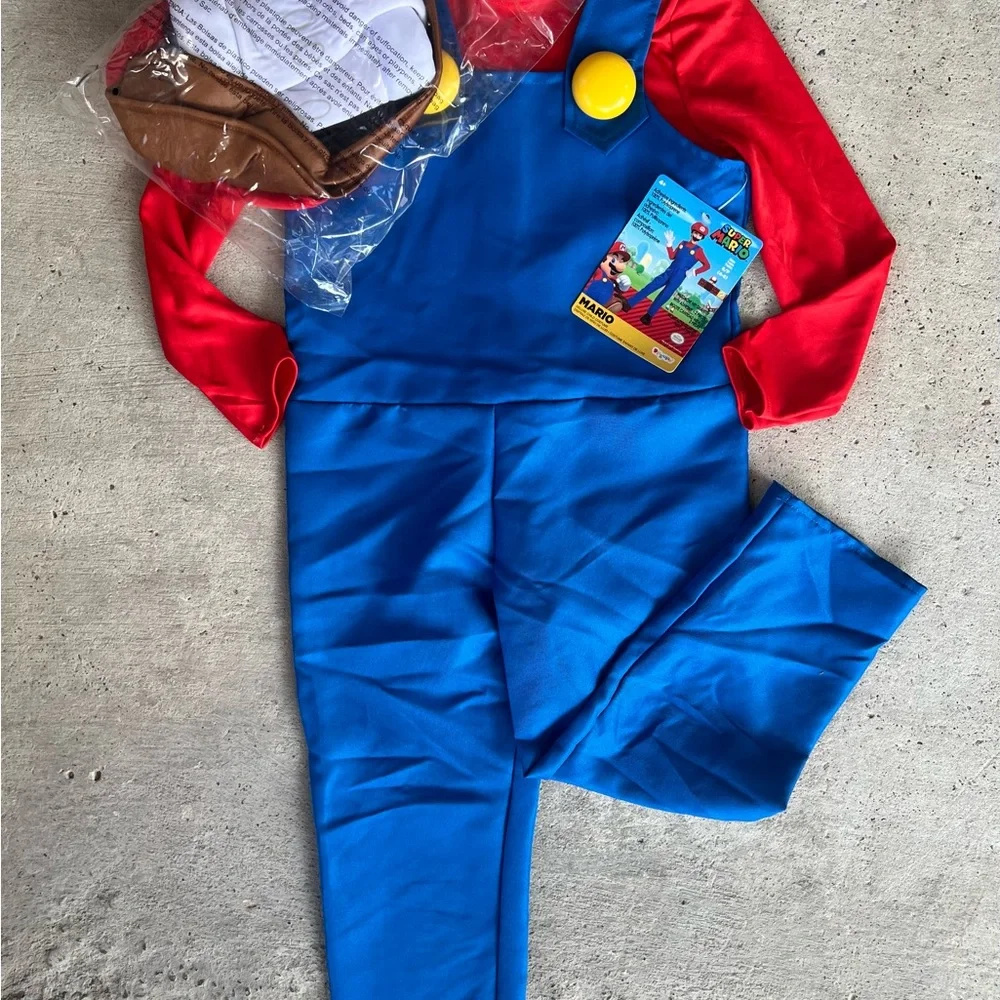 KIDS SUPER MARIO BROS COSTUME